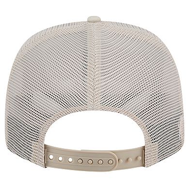 Men's New Era Stone Clemson Tigers Canvas 9SEVENTY Stretch-Snap Adjustable Hat