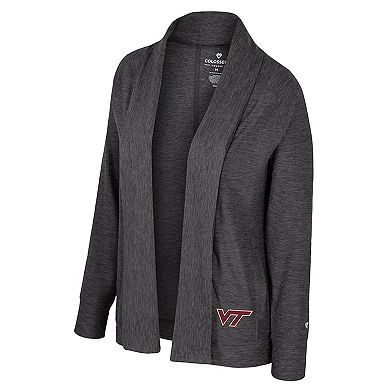 Women's Colosseum Charcoal Virginia Tech Hokies Dash Cardigan