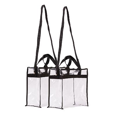 2-pc. Clear Tote Bag Set