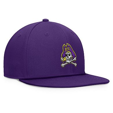 Men's Top of the World Purple ECU Pirates Fundamental Snapback Hat
