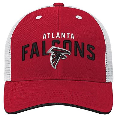 Youth Red Atlanta Falcons Core Lockup Trucker Adjustable Hat