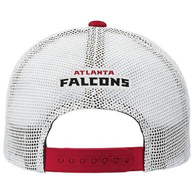 Youth Red Atlanta Falcons Core Lockup Trucker Adjustable Hat