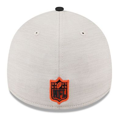 Men's New Era Stone/Black Cincinnati Bengals 2024 Sideline Historic 39THIRTY Flex Hat