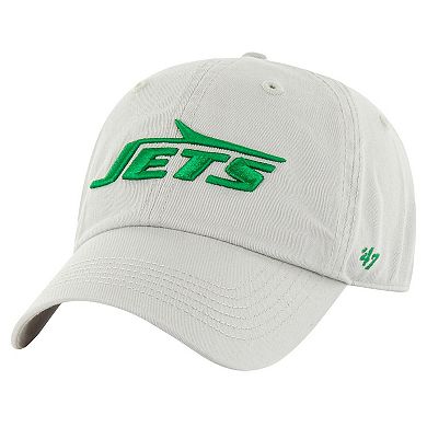 Men's '47 Gray New York Jets Classic Franchise Legacy Fitted Hat