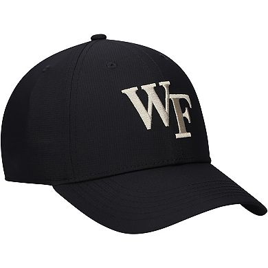 Youth Nike Black Wake Forest Demon Deacons 2024 Sideline Club Adjustable Hat