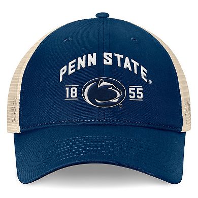 Men's Top of the World Navy Penn State Nittany Lions Heritage Waylon Trucker Adjustable Hat