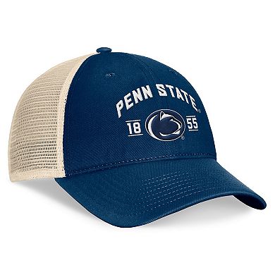 Men's Top of the World Navy Penn State Nittany Lions Heritage Waylon Trucker Adjustable Hat