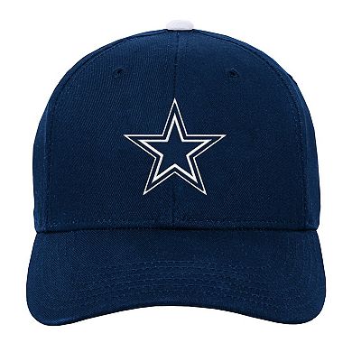 Youth Navy Dallas Cowboys Team Pre-Curved Adjustable Hat