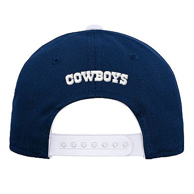 Youth Navy Dallas Cowboys Team Pre-Curved Adjustable Hat