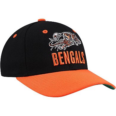 Youth Mitchell & Ness Black Cincinnati Bengals All In 2.0 Adjustable Hat