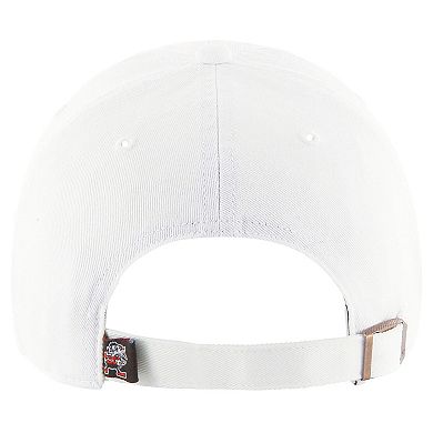 Men's '47 White Cleveland Browns Clean Up Legacy Adjustable Hat