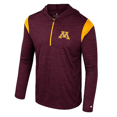 Men's Colosseum Maroon Minnesota Golden Gophers Dozer Half-Zip Windshirt
