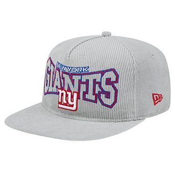 Men's New Era Gray New York Giants Corduroy��Golfer Adjustable Hat
