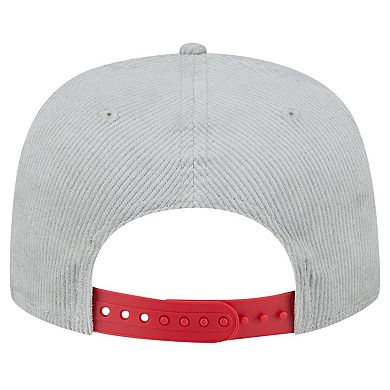 Men's New Era Gray New York Giants Corduroy Golfer Adjustable Hat