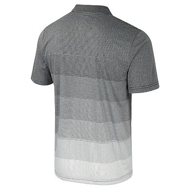 Men's Colosseum Gray Minnesota Golden Gophers Striped Mesh Polo