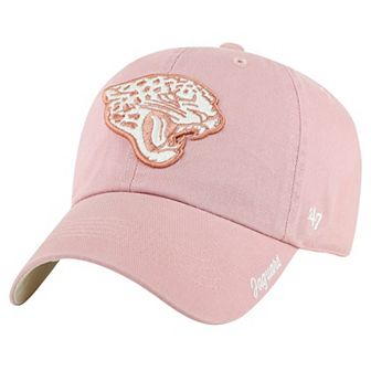 Women's '47 Pink Jacksonville Jaguars Ballpark Cheer Dusty Rose Clean Up Adjustable Hat