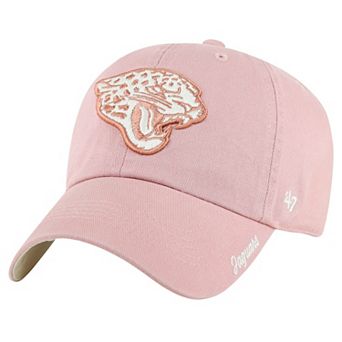 Women's '47 Pink Jacksonville Jaguars Ballpark Cheer Dusty Rose Clean Up Adjustable Hat