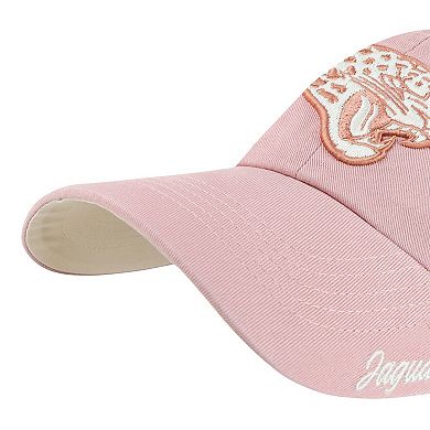 Women's '47 Pink Jacksonville Jaguars Ballpark Cheer Dusty Rose Clean Up Adjustable Hat