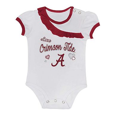 Girls Newborn & Infant Alabama Crimson Tide Two-Piece Love My Team Bodysuit & Skirt Set