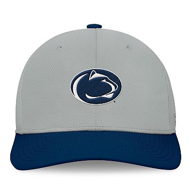 Men's Top of the World Gray/Navy Penn State Nittany Lions Mick Flex Hat
