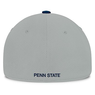 Men's Top of the World Gray/Navy Penn State Nittany Lions Mick Flex Hat