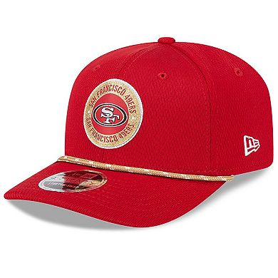 Men's New Era Scarlet San Francisco 49ers 2024 Sideline 9SEVENTY Stretch-Snap Hat