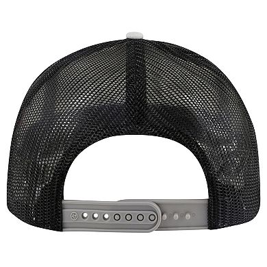 Men's '47 White/Gray Las Vegas Raiders Stack Line Hitch Trucker Adjustable Hat