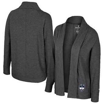 Women's Colosseum Charcoal UConn Huskies��Dash Cardigan