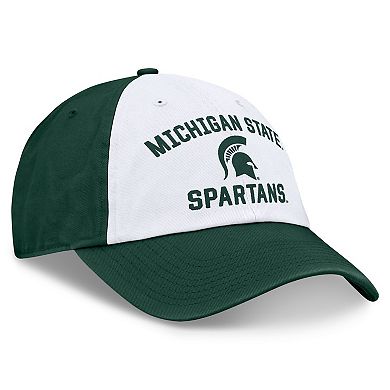 Men's Top of the World White/Green Michigan State Spartans Heritage Weston Adjustable Hat