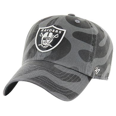 Women's '47 Charcoal Las Vegas Raiders Freeform Clean Up Adjustable Hat