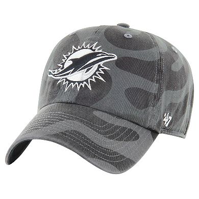 Women's '47 Charcoal Miami Dolphins Freeform Clean Up Adjustable Hat