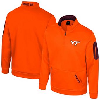 Men's Colosseum Orange Virginia Tech Hokies Mainframe Quarter-Zip Fleece Jacket