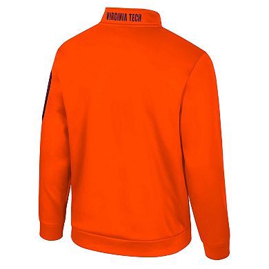 Men's Colosseum Orange Virginia Tech Hokies Mainframe Quarter-Zip Fleece Jacket