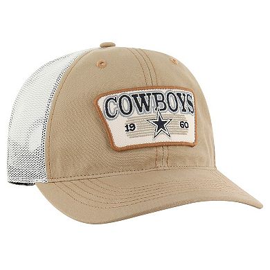 Men's '47 Khaki Dallas Cowboys Ridgewood Trucker Adjustable Hat