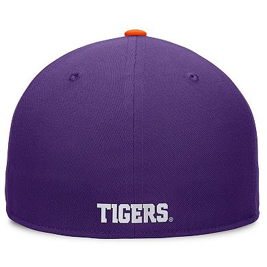 Men's Top of the World White/Orange Clemson Tigers Tri-Tone Heritage Collector Fitted Hat