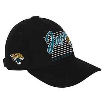 Youth Black Jacksonville Jaguars Retro Wooly Adjustable Hat