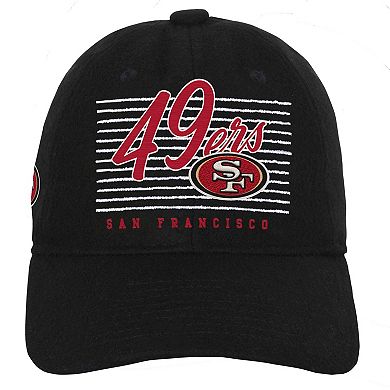 Youth Black San Francisco 49ers Retro Wooly Adjustable Hat