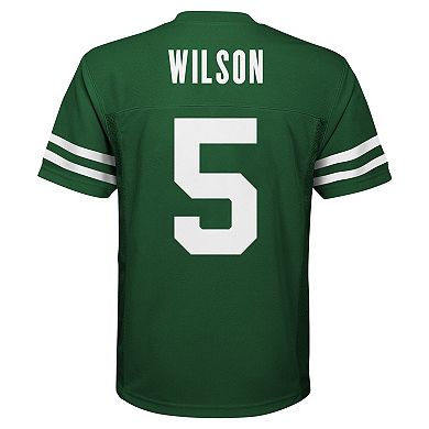 Preschool Garrett Wilson Legend Green New York Jets Replica Player Jersey