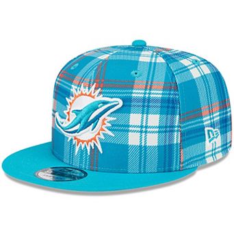 Men's New Era Aqua Miami Dolphins 2024 Sideline Statement 9FIFTY Snapback Hat