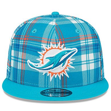 Men's New Era Aqua Miami Dolphins 2024 Sideline Statement 9FIFTY Snapback Hat