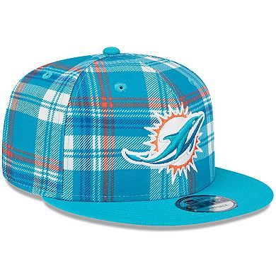 Men's New Era Aqua Miami Dolphins 2024 Sideline Statement 9FIFTY Snapback Hat