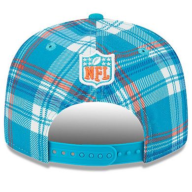 Men's New Era Aqua Miami Dolphins 2024 Sideline Statement 9FIFTY Snapback Hat