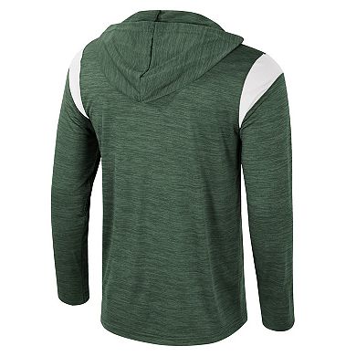 Men's Colosseum Green Michigan State Spartans Dozer Half-Zip Windshirt