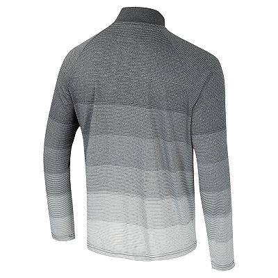 Men's Colosseum Gray Rutgers Scarlet Knights AI Striped Mesh