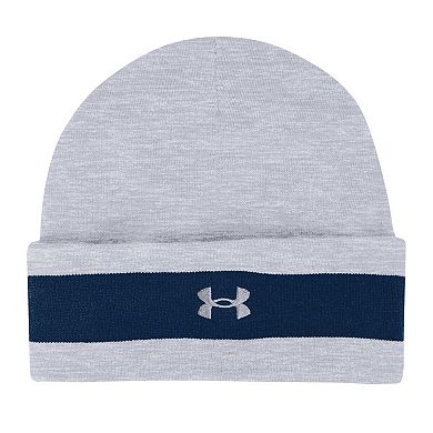 Men's Under Armour Gray Auburn Tigers Jacquard Cuffed Knit Hat