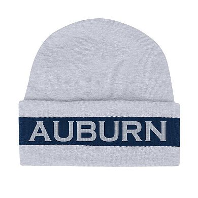 Men's Under Armour Gray Auburn Tigers Jacquard Cuffed Knit Hat