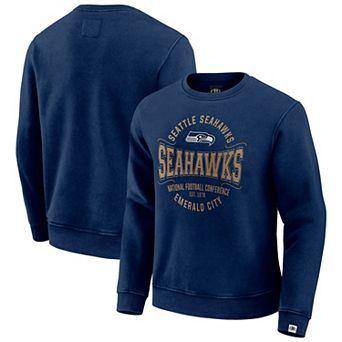 Men's Darius Rucker Collection by Fanatics Navy Seattle Seahawks Vintage Pullover Sweatshirt