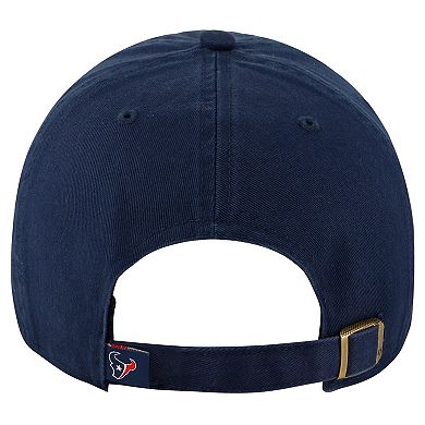 Men's '47 Navy Houston Texans Clean Up Team Script Adjustable Hat