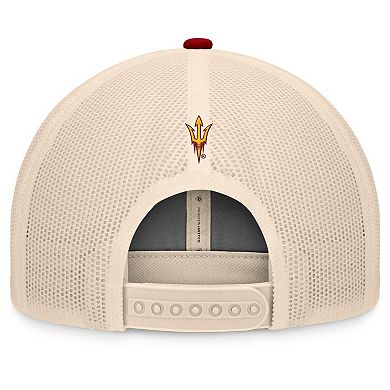 Men's Top of the World Maroon/Natural Arizona State Sun Devils Bennett Trucker Adjustable Hat