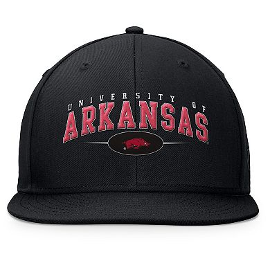 Men's Top of the World Black Arkansas Razorbacks Bullpen Snapback Hat